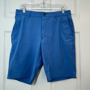 Johnnie-O Classic Blue Flat Front Shorts Size 32